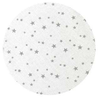 Простыня хлопковая на резинке для детской кроватки, 120х60 см, Mini Gray Stars, MimiNu