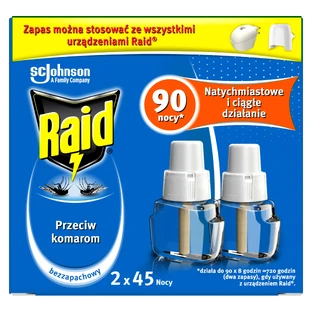 Kit Raid, інсектицидний спрей від комарів, запасний, 2 x 27 мл