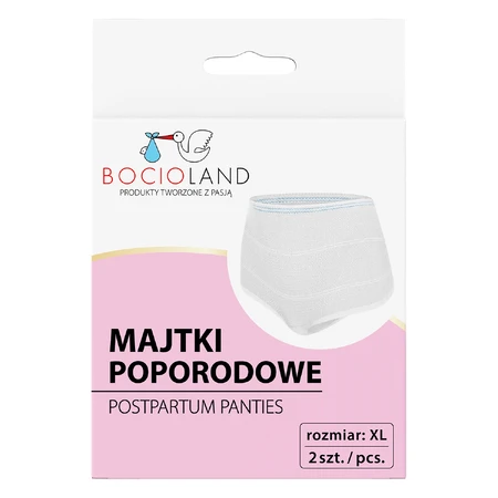 Bocioland, послеродовые трусики, сетка, размер XL, 2 штуки: цены и характеристики