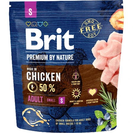 Brit Premium by Nature Adult S 3 кг: цены и характеристики