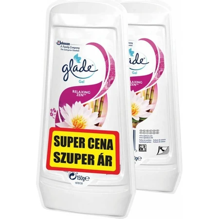 Glade Gel Relaxing Zen duopack 2×150 г, освіжувач повітря: ціни та характеристики