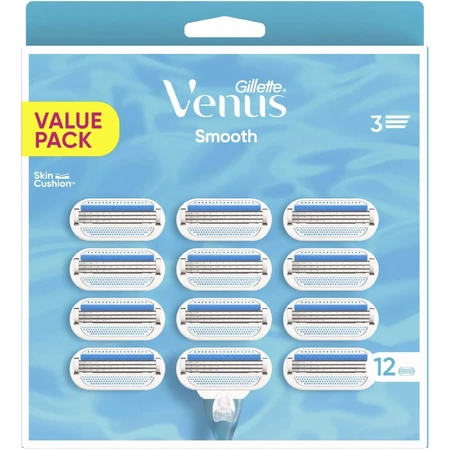 Сменные насадки Gillette Venus Smooth 12 шт.: цены и характеристики