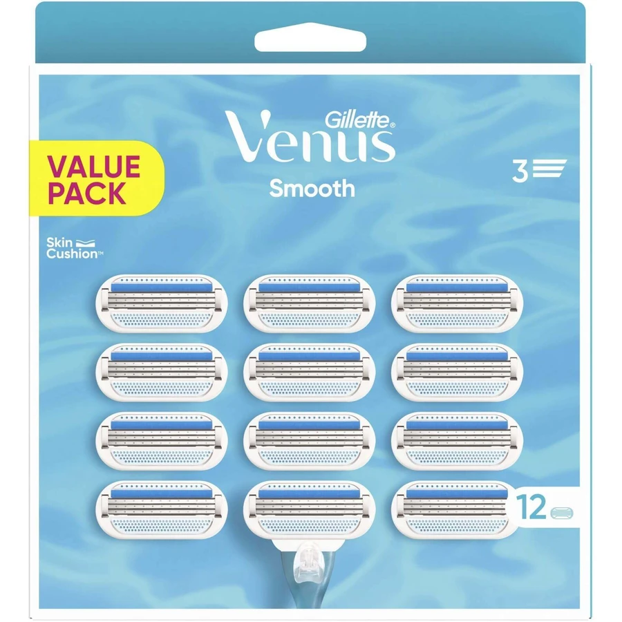 Сменные насадки Gillette Venus Smooth 12 шт.: цены и характеристики