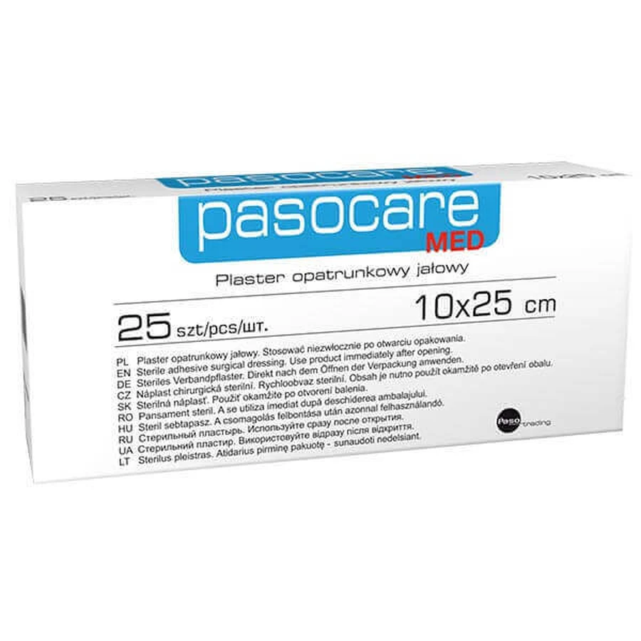 Пластыри Pasocare Med, желтушная повязка, 10 см x 25 см, 1 шт.: цены и характеристики