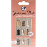 Набор из 24 накладных ногтей, W7, Glamorous Nails, Jingle Jungle, клей в комплекте
