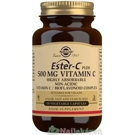 Solgar Ester-C plus 500 мг Некислый витамин С с биофлавоноидным комплексом 50 капсул 1×50 капс, пищевая добавка: цены и характеристики
