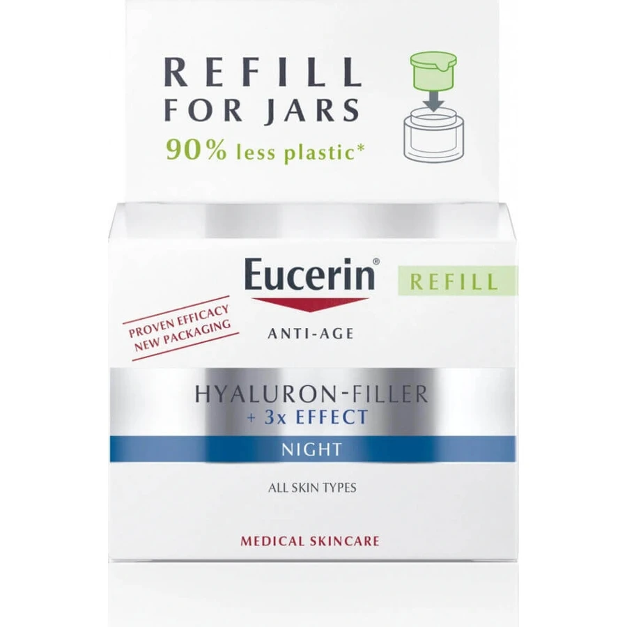 Eucerin HYALURON-FILLER+3xEFFECT Нічний крем поповнення 1×50 мл: ціни та характеристики