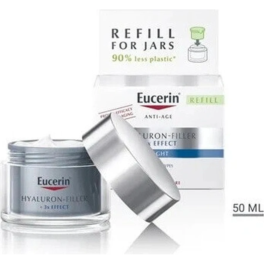 Eucerin HYALURON-FILLER+3xEFFECT Нічний крем поповнення 1×50 мл: ціни та характеристики