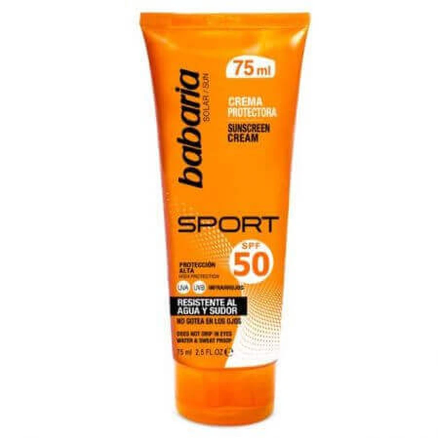 Солнцезащитный крем SPF 50 Sport Sun Cream, 75 мл, Babaria: цены и характеристики