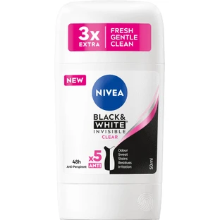 Дезодорант-стік Nivea B&W Clear, 50 мл