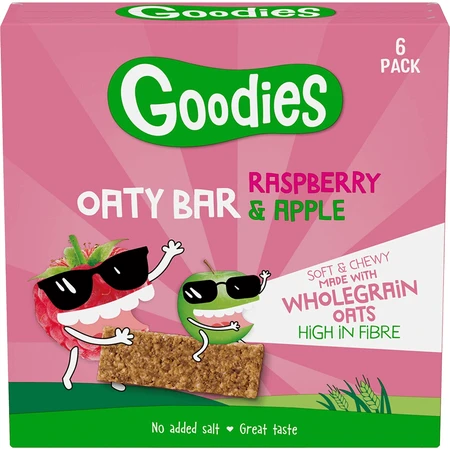Goodies Овсяные батончики с малиной и яблоком 6 x 23 г: цены и характеристики