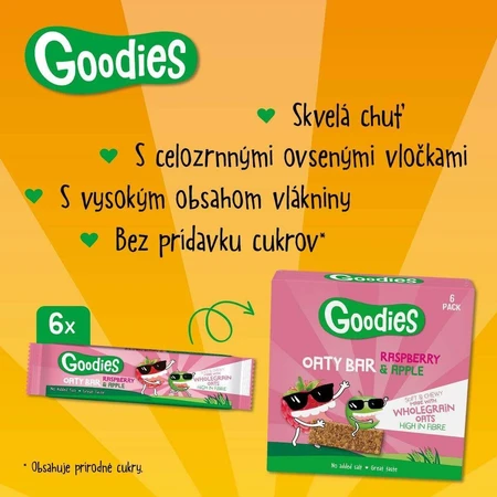 Goodies Овсяные батончики с малиной и яблоком 6 x 23 г: цены и характеристики