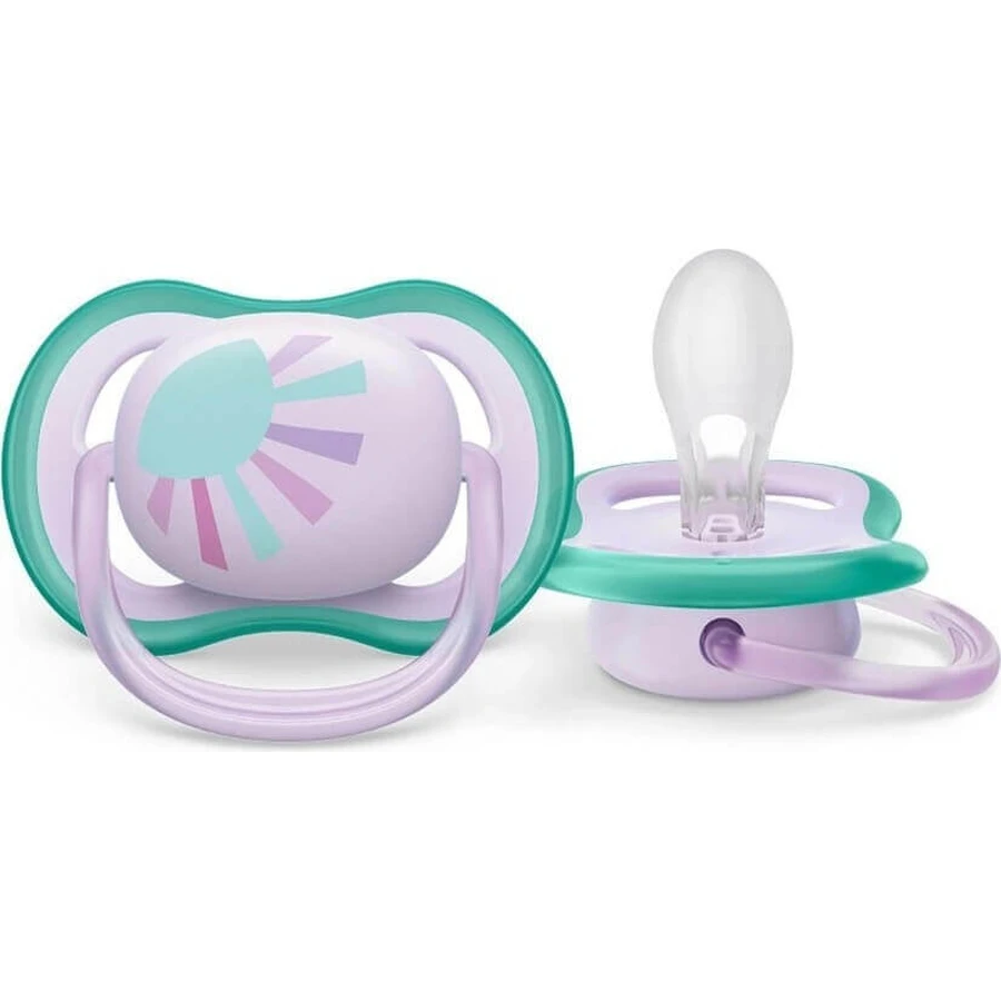 Philips AVENT Соска-пустушка Ultra air picture 0-6м сонечко 1шт 1×1шт, пустушка: ціни та характеристики