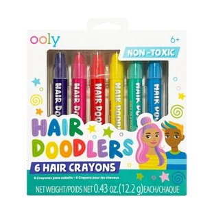 Олівці для фарбування волосся Hair Doodlers, +6 років, 6 штук, Ooly