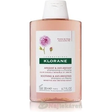 KLORANE SHAMPOO з БІО-півонією 1×200мл, шампунь для чутливої та подразненої шкіри голови: ціни та характеристики