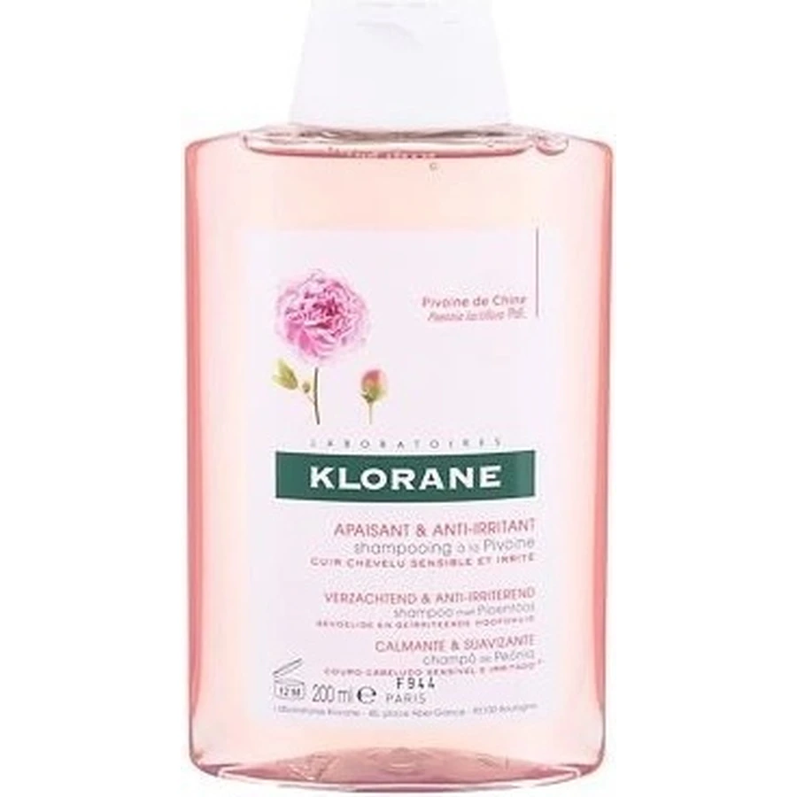KLORANE SHAMPOO з БІО-півонією 1×200мл, шампунь для чутливої та подразненої шкіри голови: ціни та характеристики