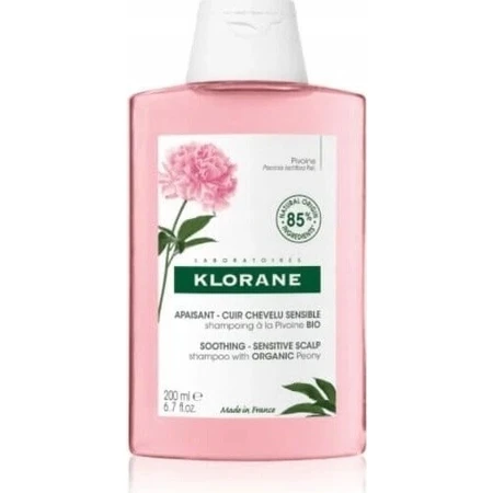 KLORANE SHAMPOO з БІО-півонією 1×200мл, шампунь для чутливої та подразненої шкіри голови: ціни та характеристики