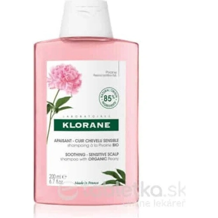 KLORANE SHAMPOO з БІО-півонією 1×200мл, шампунь для чутливої та подразненої шкіри голови: ціни та характеристики