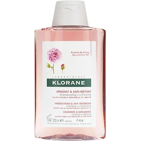KLORANE SHAMPOO з БІО-півонією 1×200мл, шампунь для чутливої та подразненої шкіри голови: ціни та характеристики