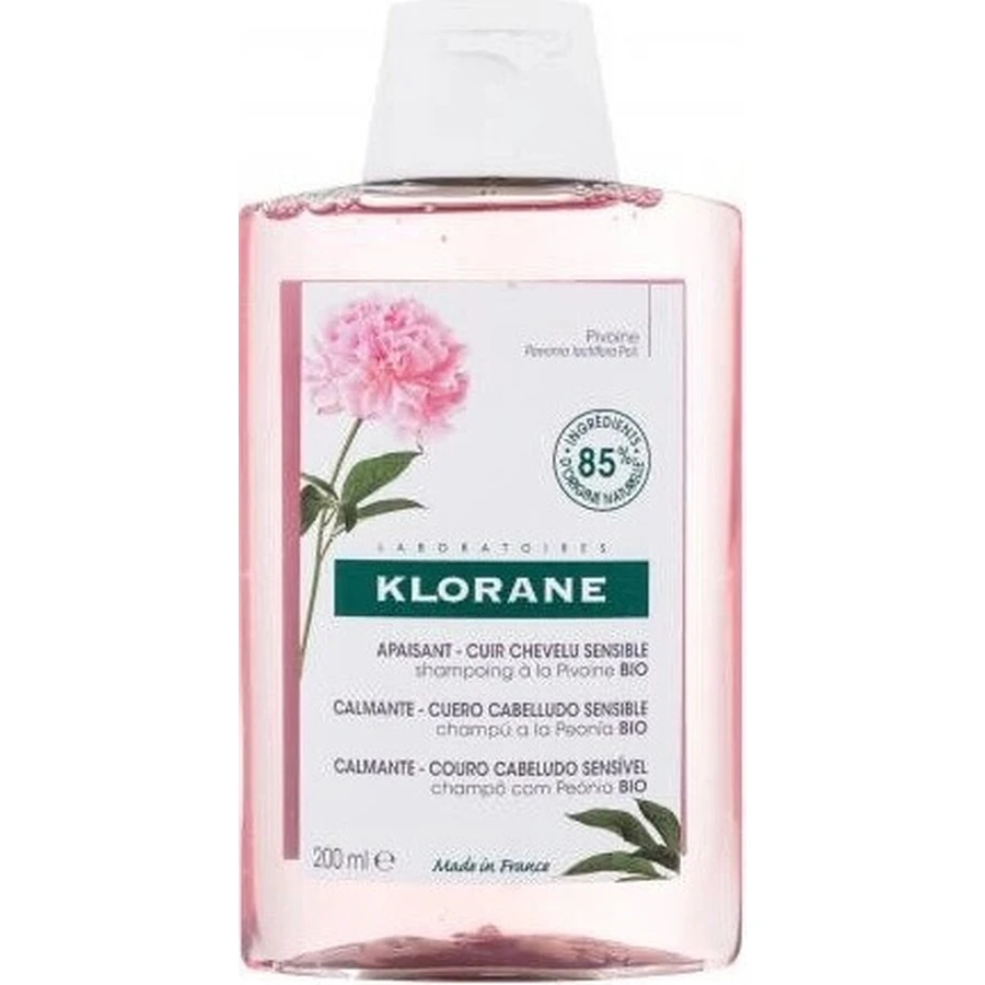 KLORANE SHAMPOO з БІО-півонією 1×200мл, шампунь для чутливої та подразненої шкіри голови: ціни та характеристики