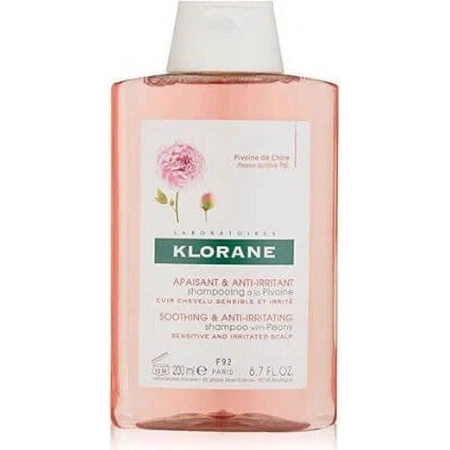 KLORANE SHAMPOO з БІО-півонією 1×200мл, шампунь для чутливої та подразненої шкіри голови: ціни та характеристики