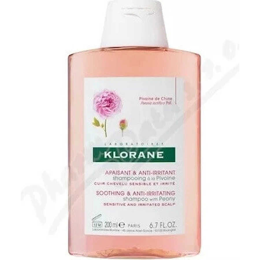 KLORANE SHAMPOO з БІО-півонією 1×200мл, шампунь для чутливої та подразненої шкіри голови: ціни та характеристики