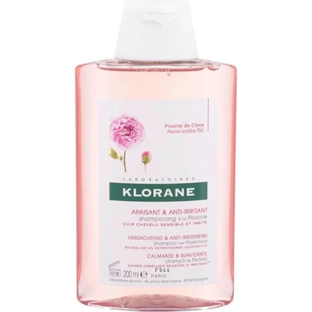 KLORANE SHAMPOO з БІО-півонією 1×200мл, шампунь для чутливої та подразненої шкіри голови: ціни та характеристики