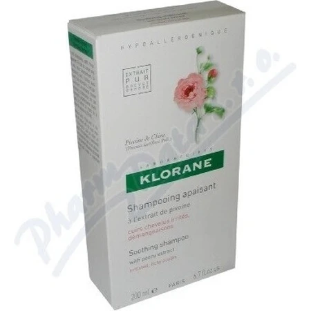 KLORANE SHAMPOO з БІО-півонією 1×200мл, шампунь для чутливої та подразненої шкіри голови: ціни та характеристики