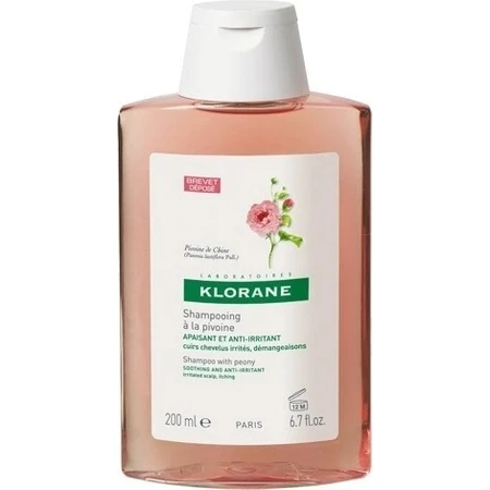 KLORANE SHAMPOO з БІО-півонією 1×200мл, шампунь для чутливої та подразненої шкіри голови: ціни та характеристики