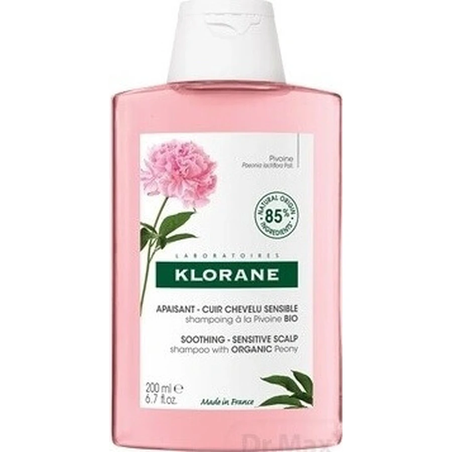 KLORANE SHAMPOO з БІО-півонією 1×200мл, шампунь для чутливої та подразненої шкіри голови: ціни та характеристики