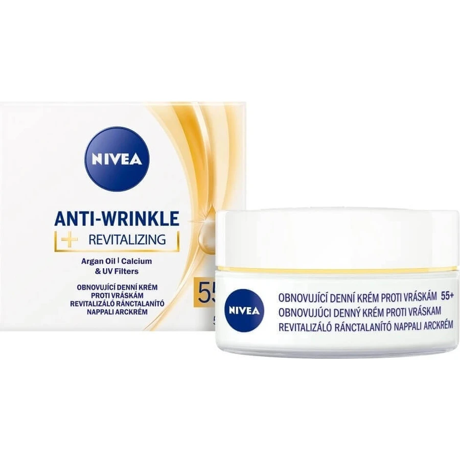 NIVEA 55+ крем против морщин 1×50 мл, обновляющий дневной крем: цены и характеристики