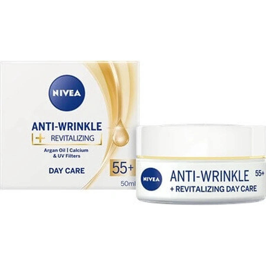 NIVEA 55+ крем против морщин 1×50 мл, обновляющий дневной крем: цены и характеристики