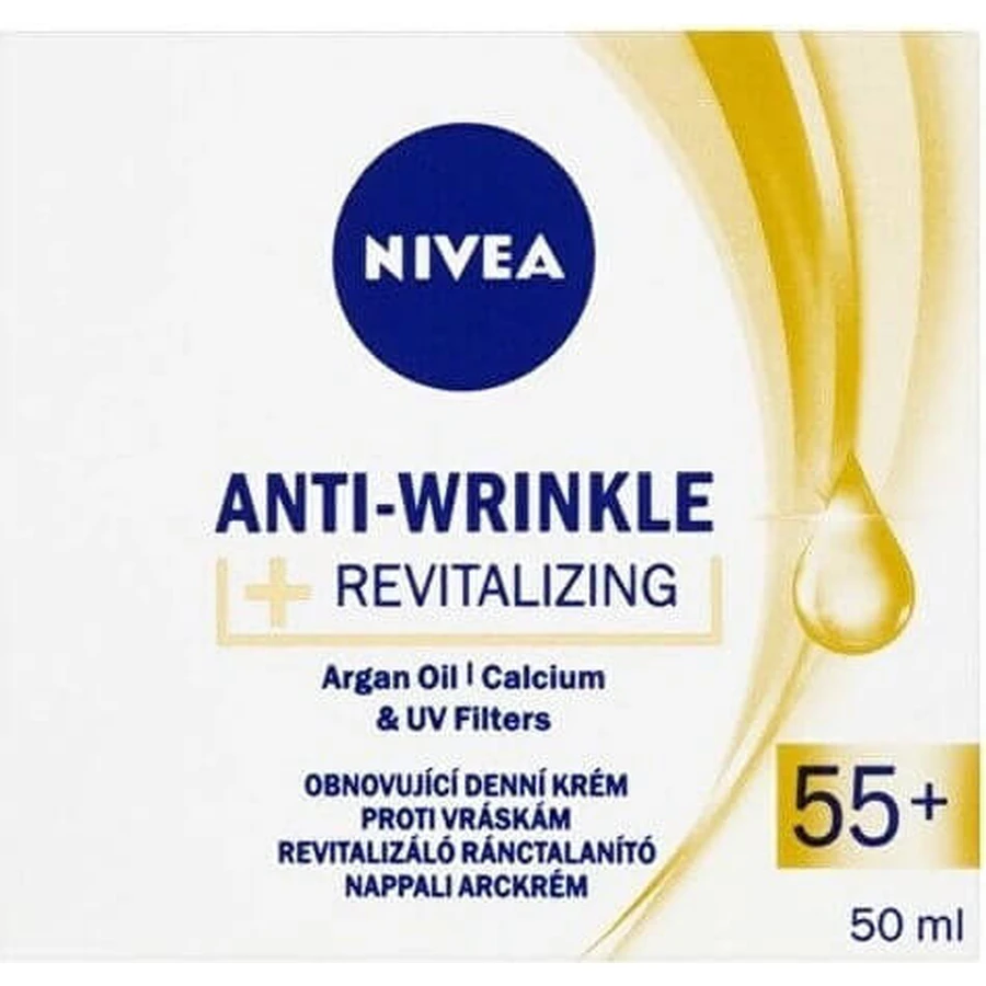 NIVEA 55+ крем против морщин 1×50 мл, обновляющий дневной крем: цены и характеристики