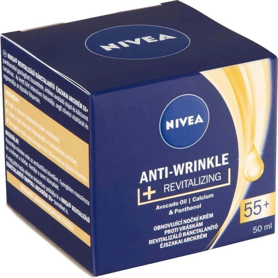 NIVEA 55+ крем против морщин 1×50 мл, обновляющий дневной крем: цены и характеристики
