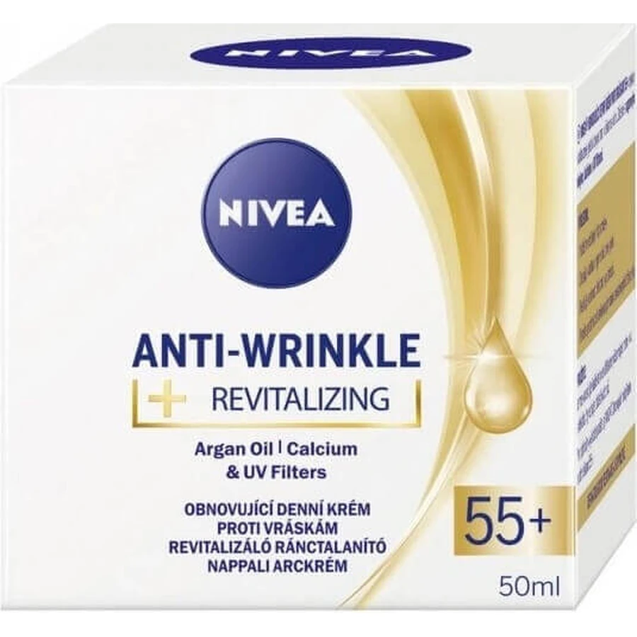 NIVEA 55+ крем против морщин 1×50 мл, обновляющий дневной крем: цены и характеристики