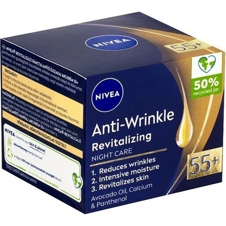 NIVEA 55+ крем против морщин 1×50 мл, обновляющий дневной крем: цены и характеристики