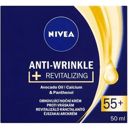NIVEA 55+ крем против морщин 1×50 мл, обновляющий дневной крем: цены и характеристики