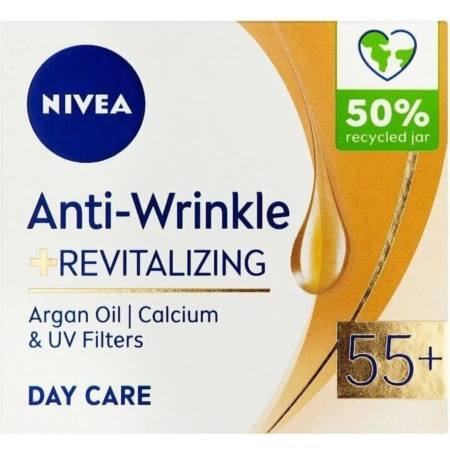 NIVEA 55+ крем против морщин 1×50 мл, обновляющий дневной крем: цены и характеристики