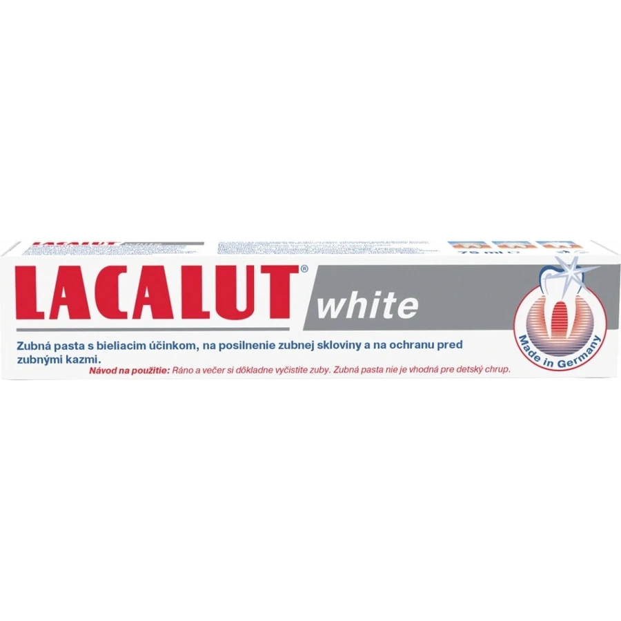 LACALUT WHITE TOOTH PASTE 1×75 мл, паста: цены и характеристики