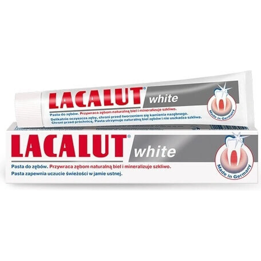 LACALUT WHITE TOOTH PASTE 1×75 мл, паста: цены и характеристики