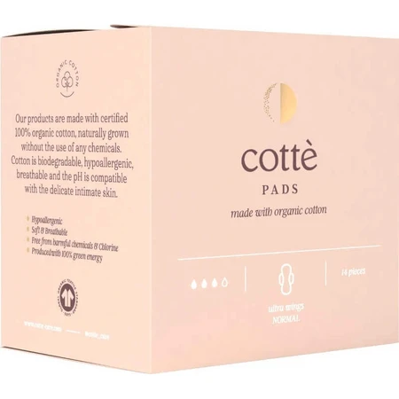 Cotté Fem Ultra Wings Normal 1×14 шт, тонкие волки: цены и характеристики
