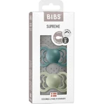 BIBS Supreme Ортодонтичні пустушки з натурального каучуку -, вік 2, шавлія ноні/хмара ноні 2 шт.: ціни та характеристики