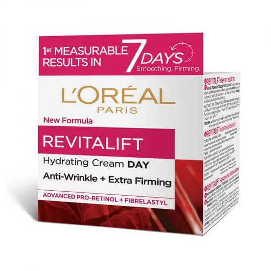 Зволожуючий денний крем проти зморшок Revitalift, 50 мл, Loreal: ціни та характеристики