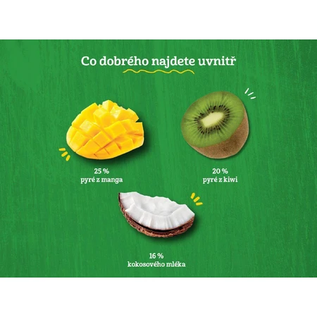 Gerber Organic 100% растительный десерт манго и киви с кокосовым молоком 4 х 90 г: цены и характеристики