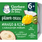 Gerber Organic 100% растительный десерт манго и киви с кокосовым молоком 4 х 90 г: цены и характеристики