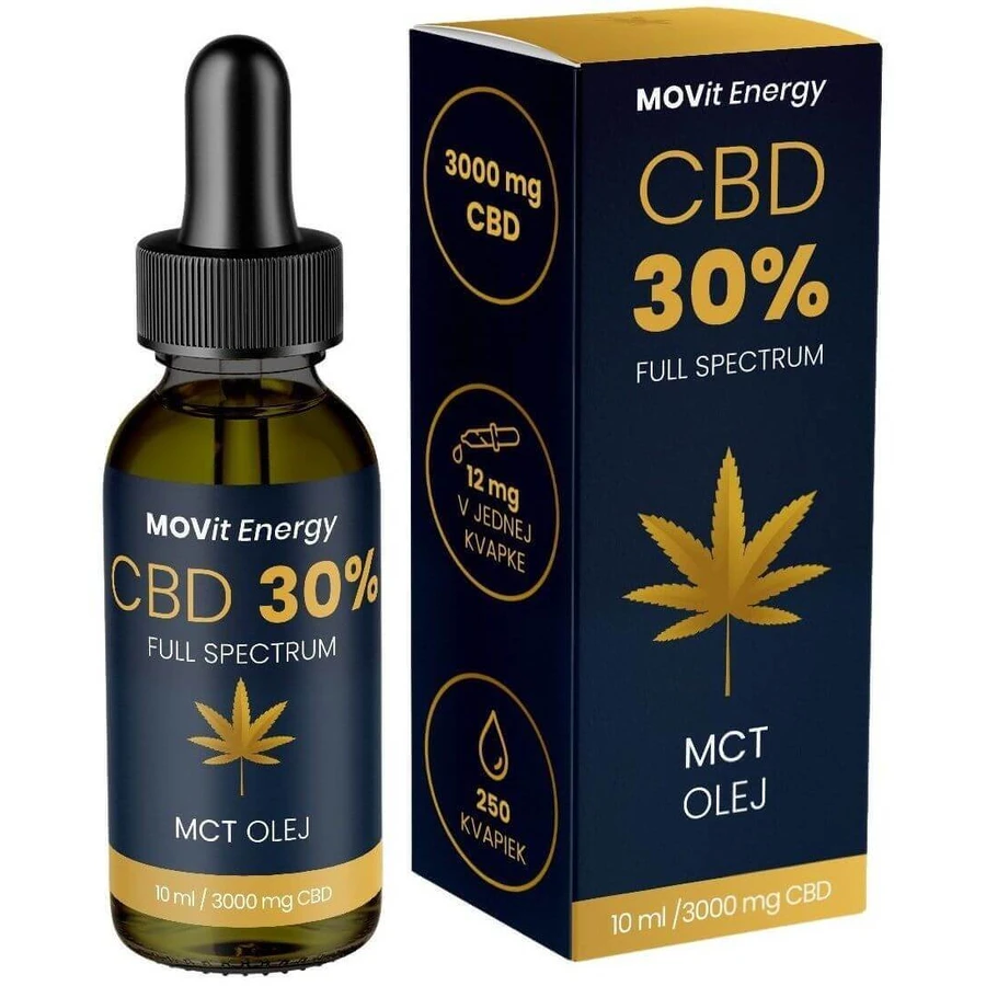MOVit Energy CBD 30% повний спектр MCT олія 10 мл: ціни та характеристики