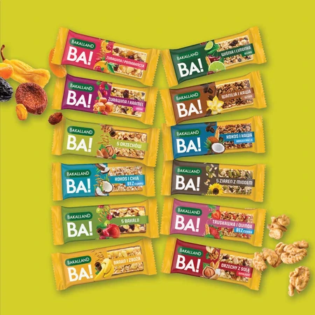Bakalland BA! Злаковый батончик, 5 орехов, 40 г: цены и характеристики