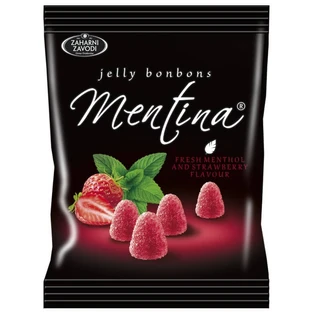 Желейные конфеты Mentina со вкусом мяты и клубники, 80 г