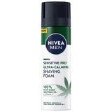 Nivea Men Sensitive Pro Ultra-Calming Shaving Foam с маслом семян конопли, 200 мл