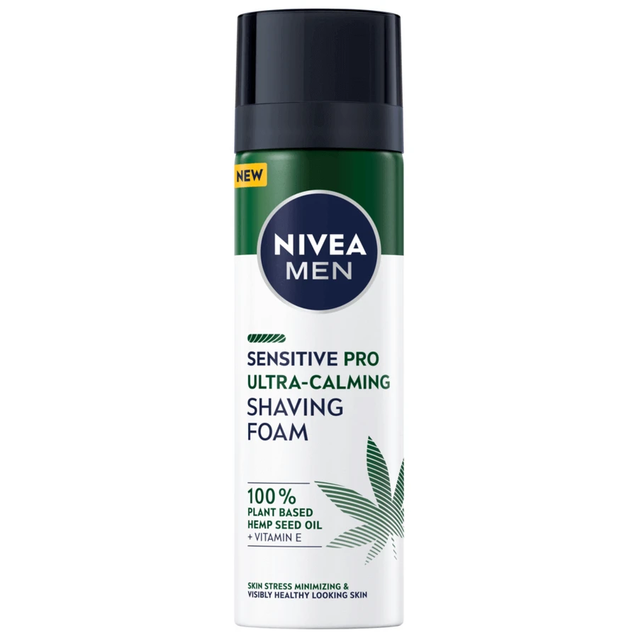 Nivea Men Sensitive Pro Ultra-Calming Shaving Foam с маслом семян конопли, 200 мл: цены и характеристики